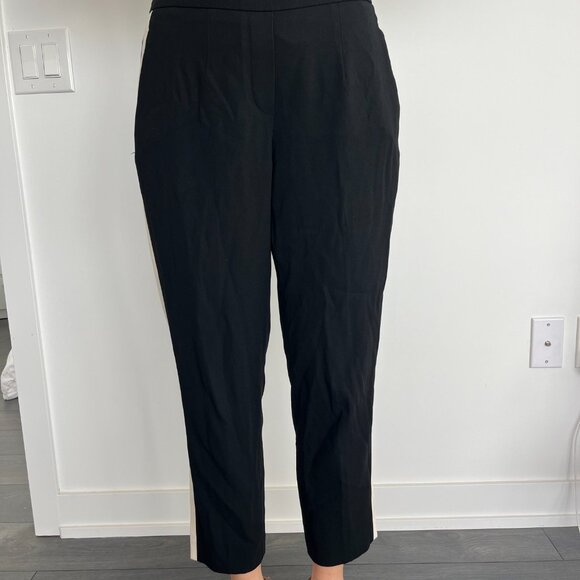 Babaton Aritzia Black Dress Pants w/ White Stripe - size 4 - Picture 5 of 8